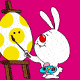 Gif animé Pâques lapin